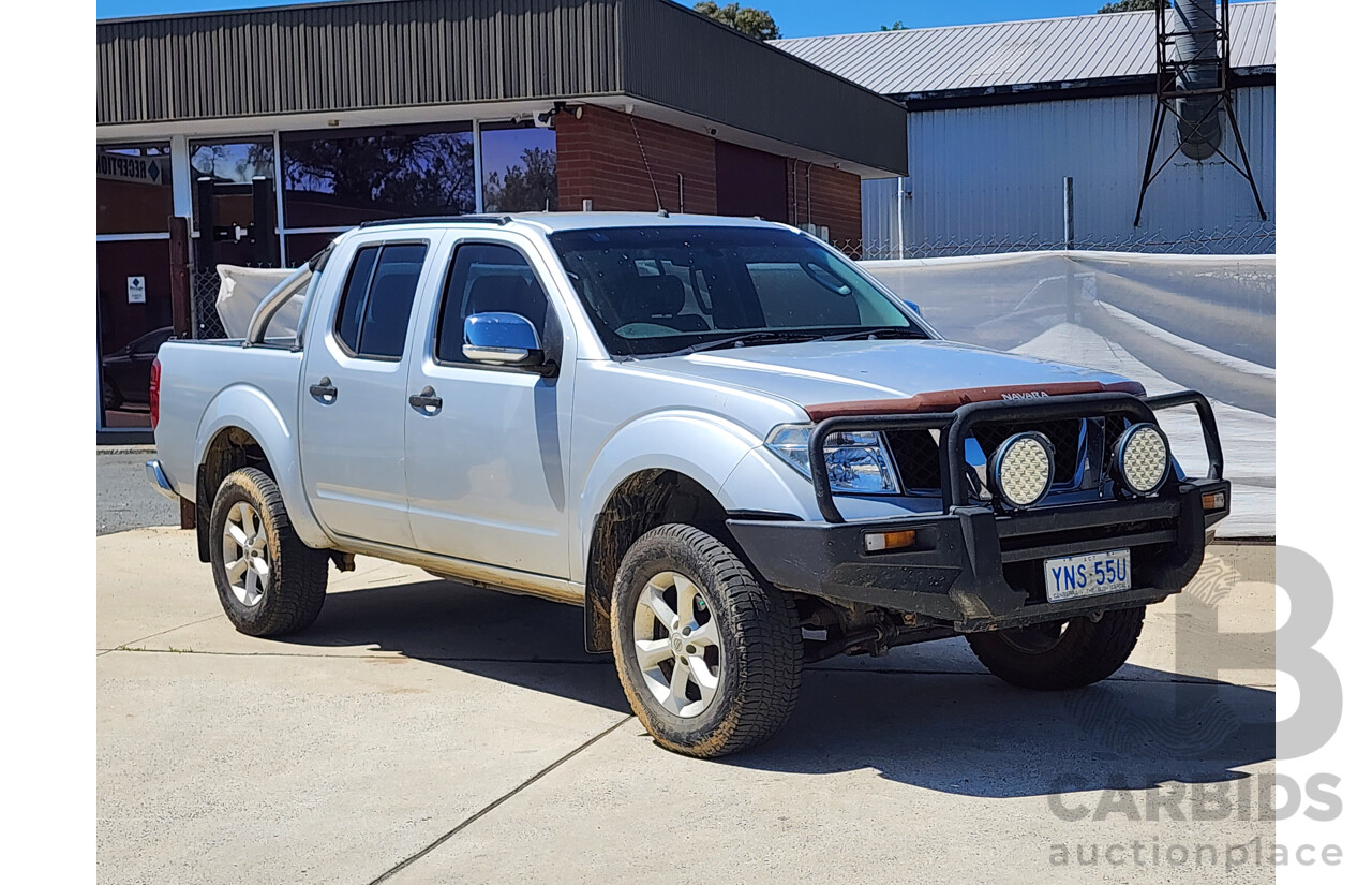 3/2010 Nissan Navara ST-X (4x4) D40 SERIES 4 Dual Cab P/Up Silver 4.0L