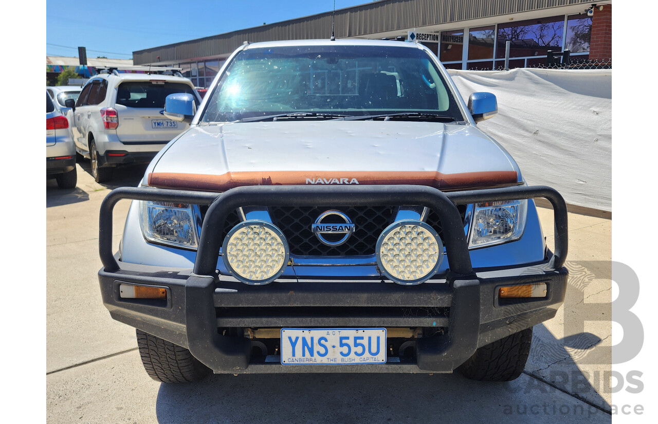 3/2010 Nissan Navara ST-X (4x4) D40 SERIES 4 Dual Cab P/Up Silver 4.0L