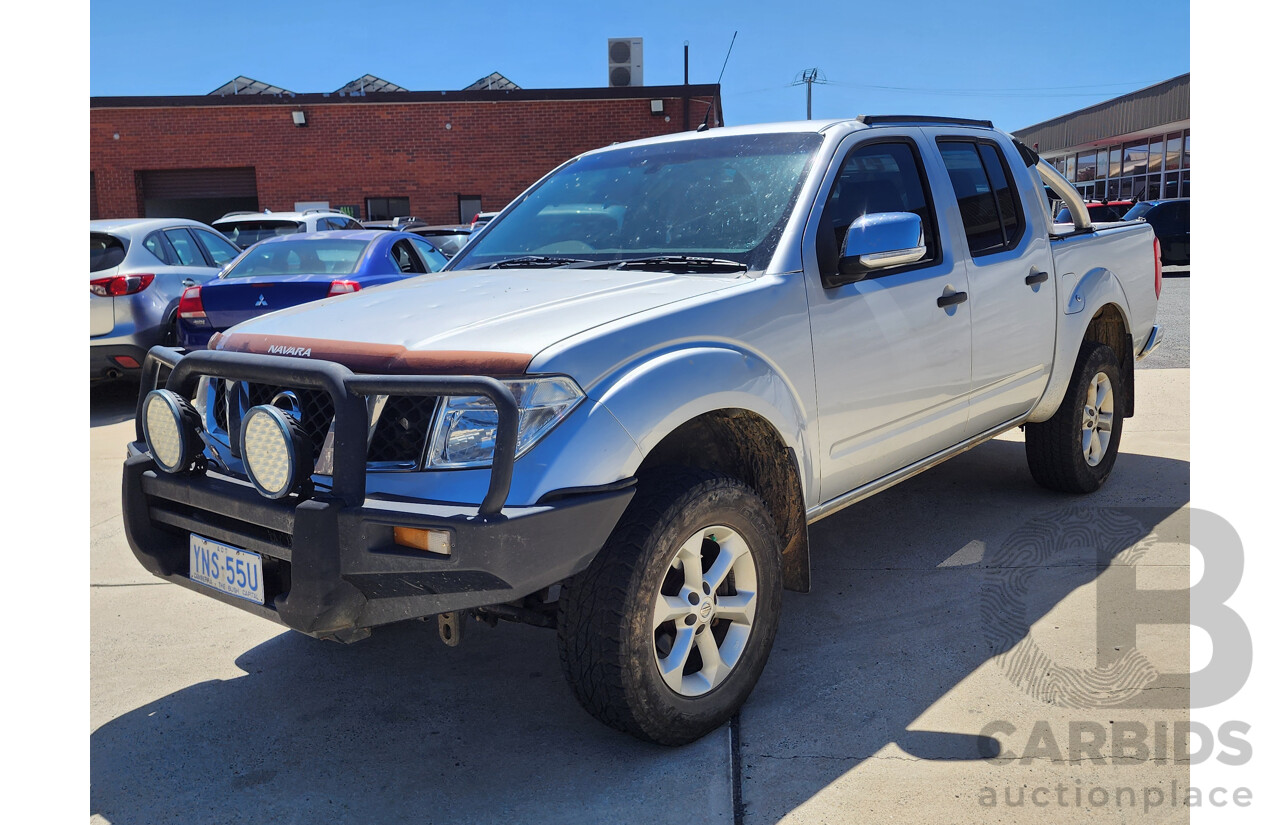 3/2010 Nissan Navara ST-X (4x4) D40 SERIES 4 Dual Cab P/Up Silver 4.0L