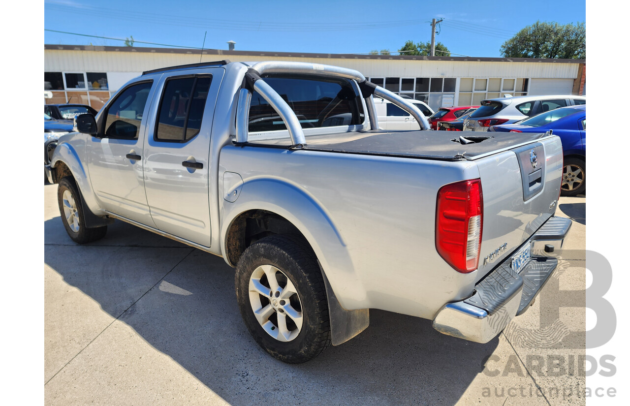 3/2010 Nissan Navara ST-X (4x4) D40 SERIES 4 Dual Cab P/Up Silver 4.0L