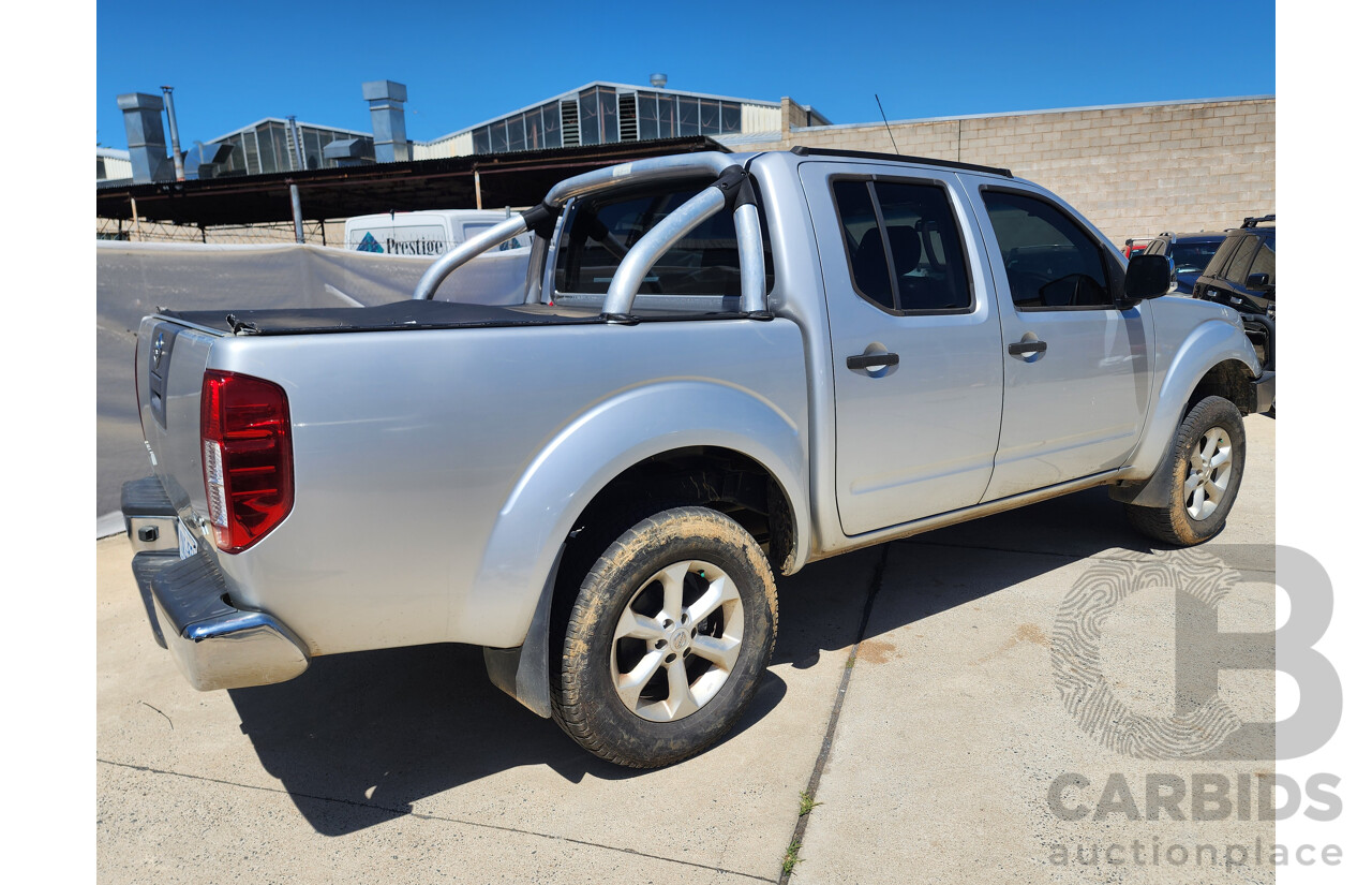 3/2010 Nissan Navara ST-X (4x4) D40 SERIES 4 Dual Cab P/Up Silver 4.0L