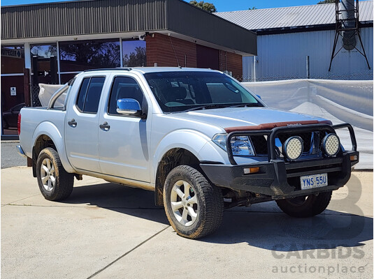 3/2010 Nissan Navara ST-X (4x4) D40 SERIES 4 Dual Cab P/Up Silver 4.0L