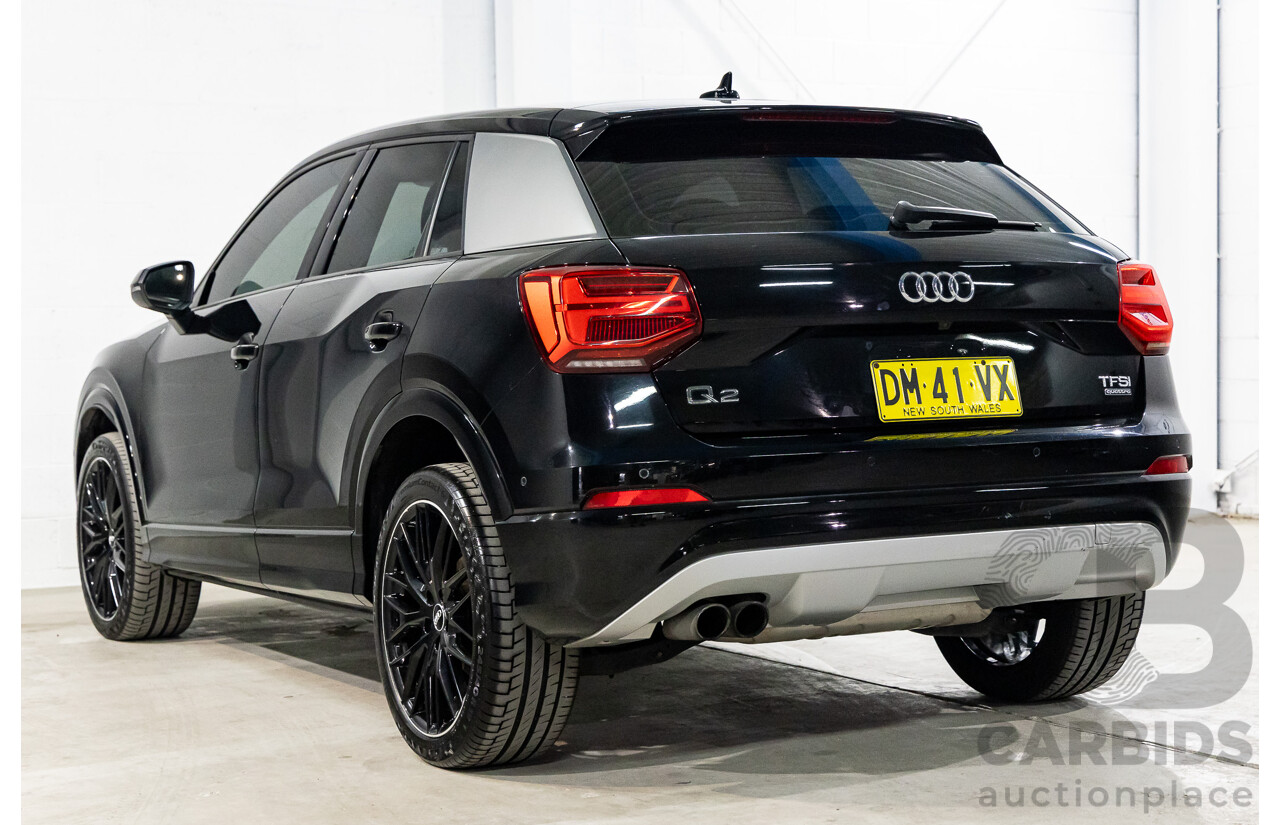 07/2018 Audi Q2 2.0 TFSI Quattro Sport (AWD) GA MY18 4D Wagon Mythos Black Metallic Turbo 2.0L