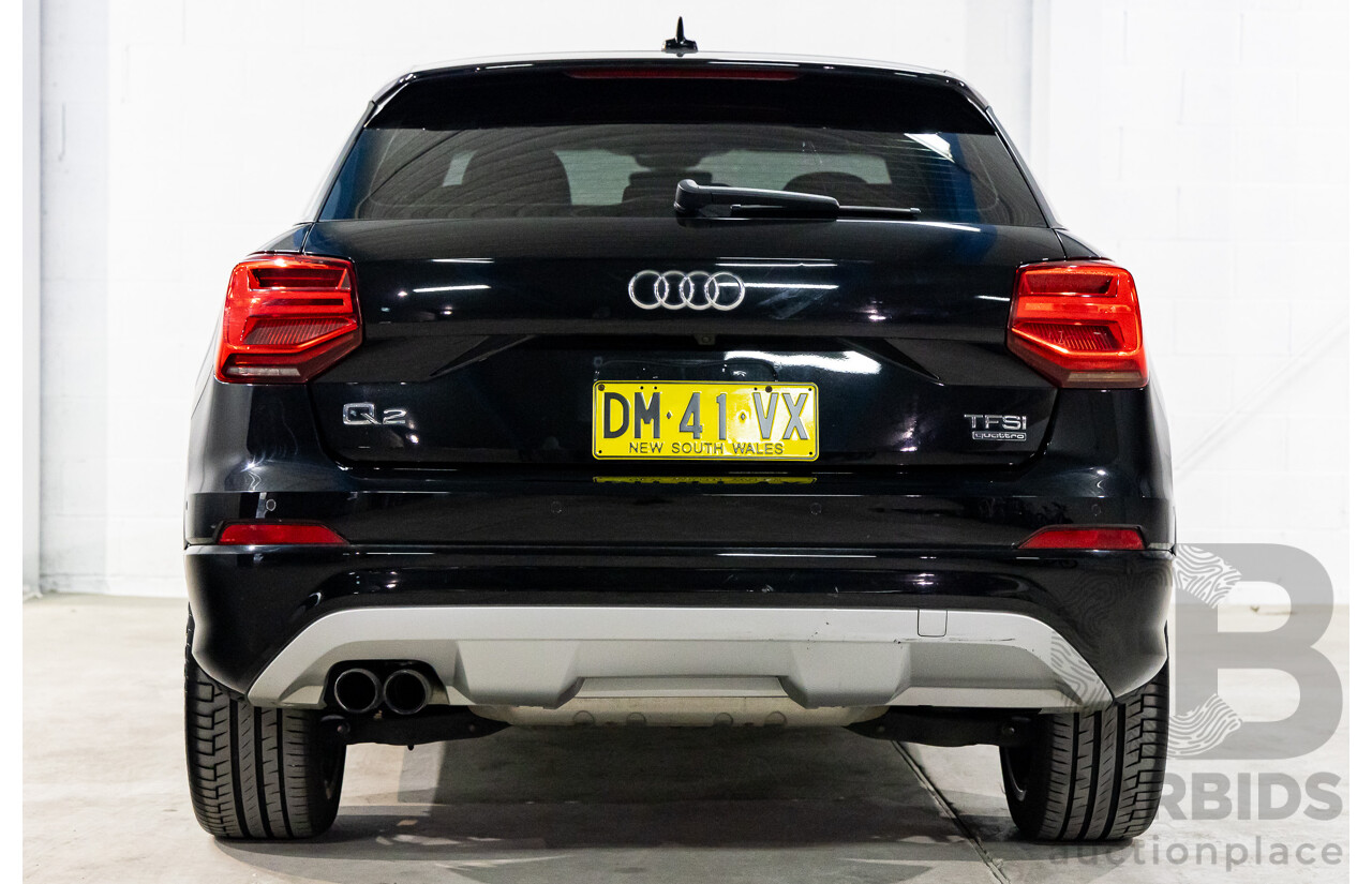 07/2018 Audi Q2 2.0 TFSI Quattro Sport (AWD) GA MY18 4D Wagon Mythos Black Metallic Turbo 2.0L