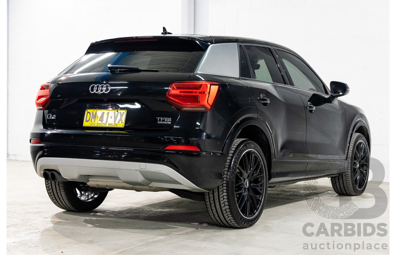 07/2018 Audi Q2 2.0 TFSI Quattro Sport (AWD) GA MY18 4D Wagon Mythos Black Metallic Turbo 2.0L