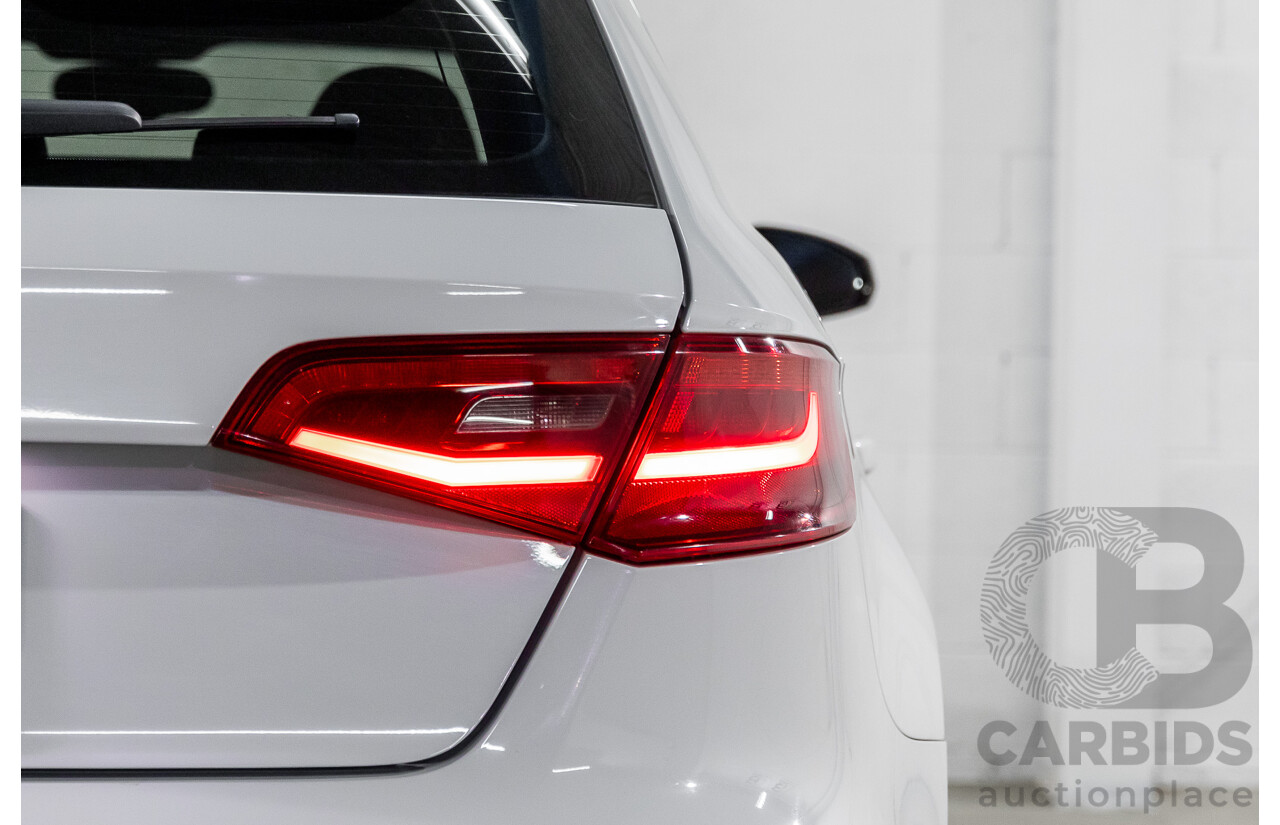 10/2014 Audi S3 Sportback 2.0 TFSI Quattro 8V MY14 5d Hatchback Glacier White Metallic Turbo 2.0L