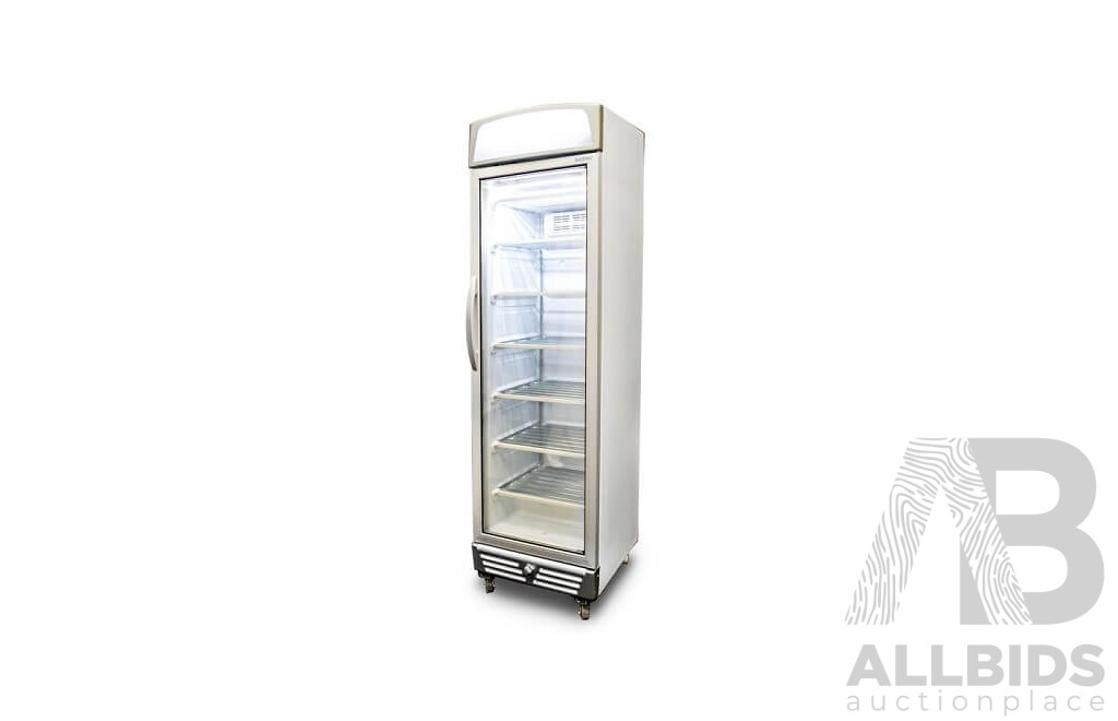 Bromic LED Flat Glass Door 300L Upright Display Freezer 9UF0374LS-NR) - ORP $3,850