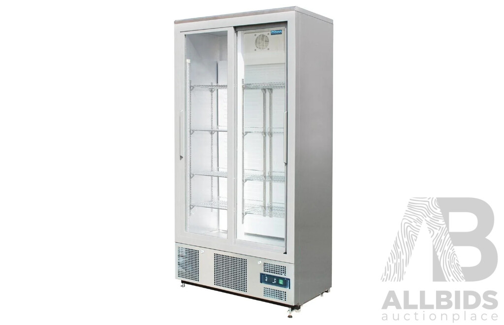 Polar 490L G-Series Double Sliding Door Upright Back Bar Cooler (CK478A) - ORP $3,300