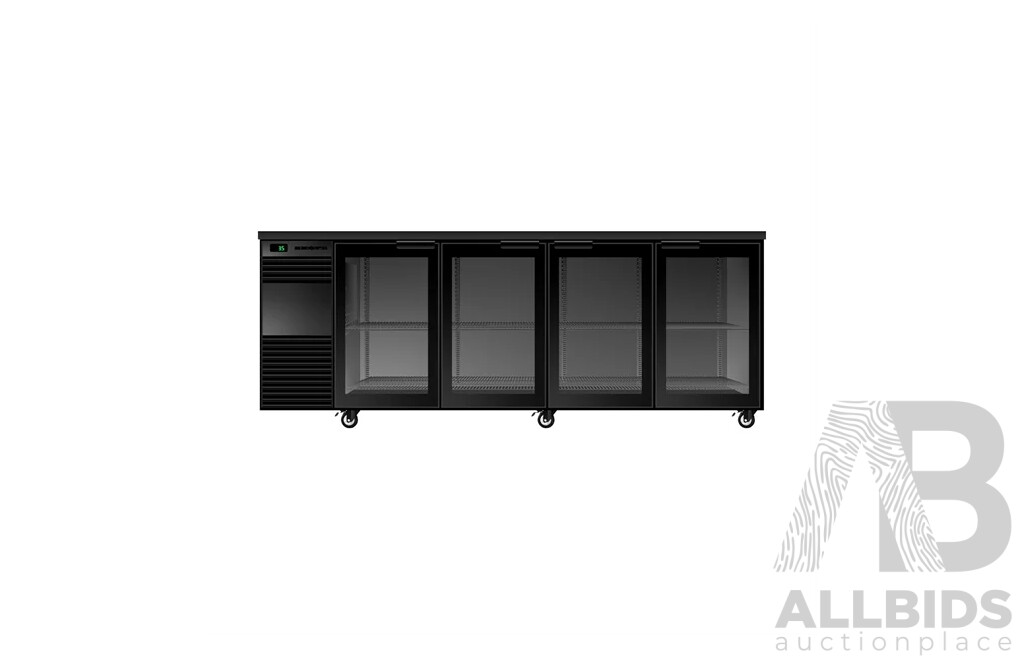 SKOPE SL.4.GSW BackBar 4 Glass Swing Door SlimLine Fridge - ORP $9,610