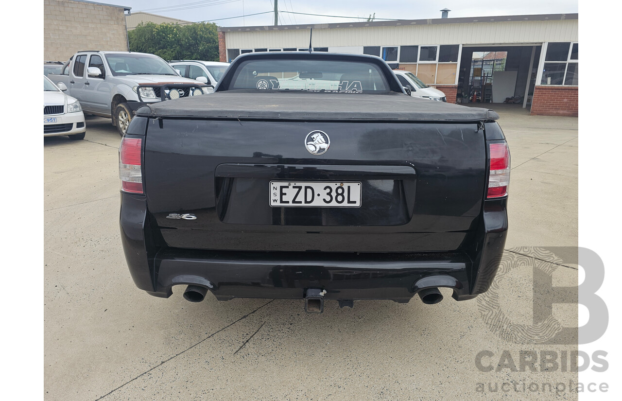 4/2009 Holden Commodore SV6 VE MY09.5 Utility Black 3.6L