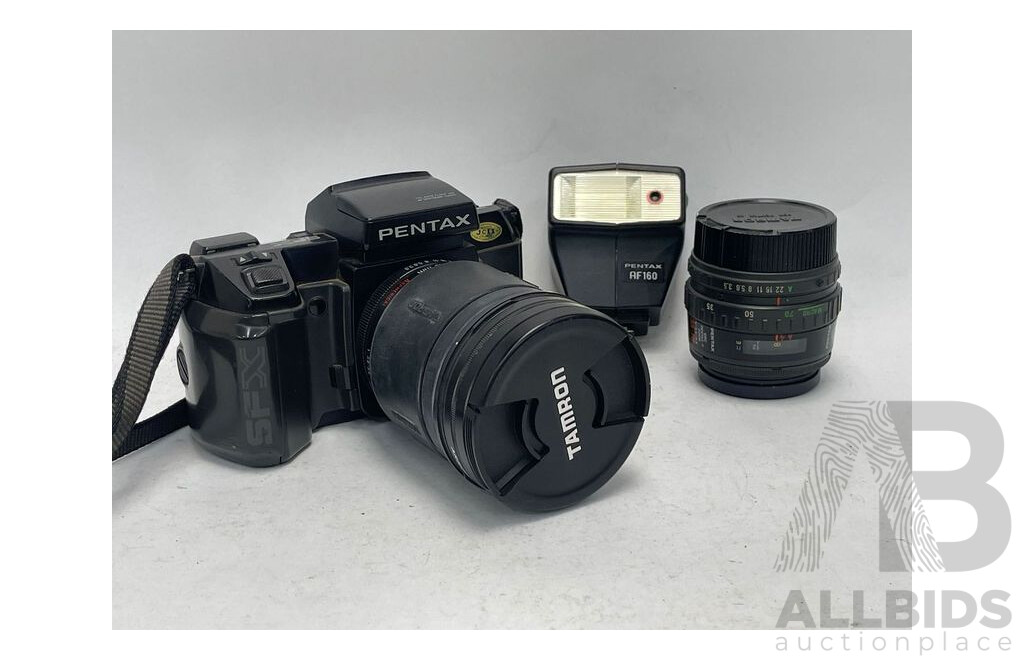 Pentax 35mm Film Camera and Tamaron Lens