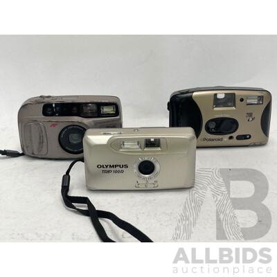 Compact 35mm Film Cameras - Lot of 3