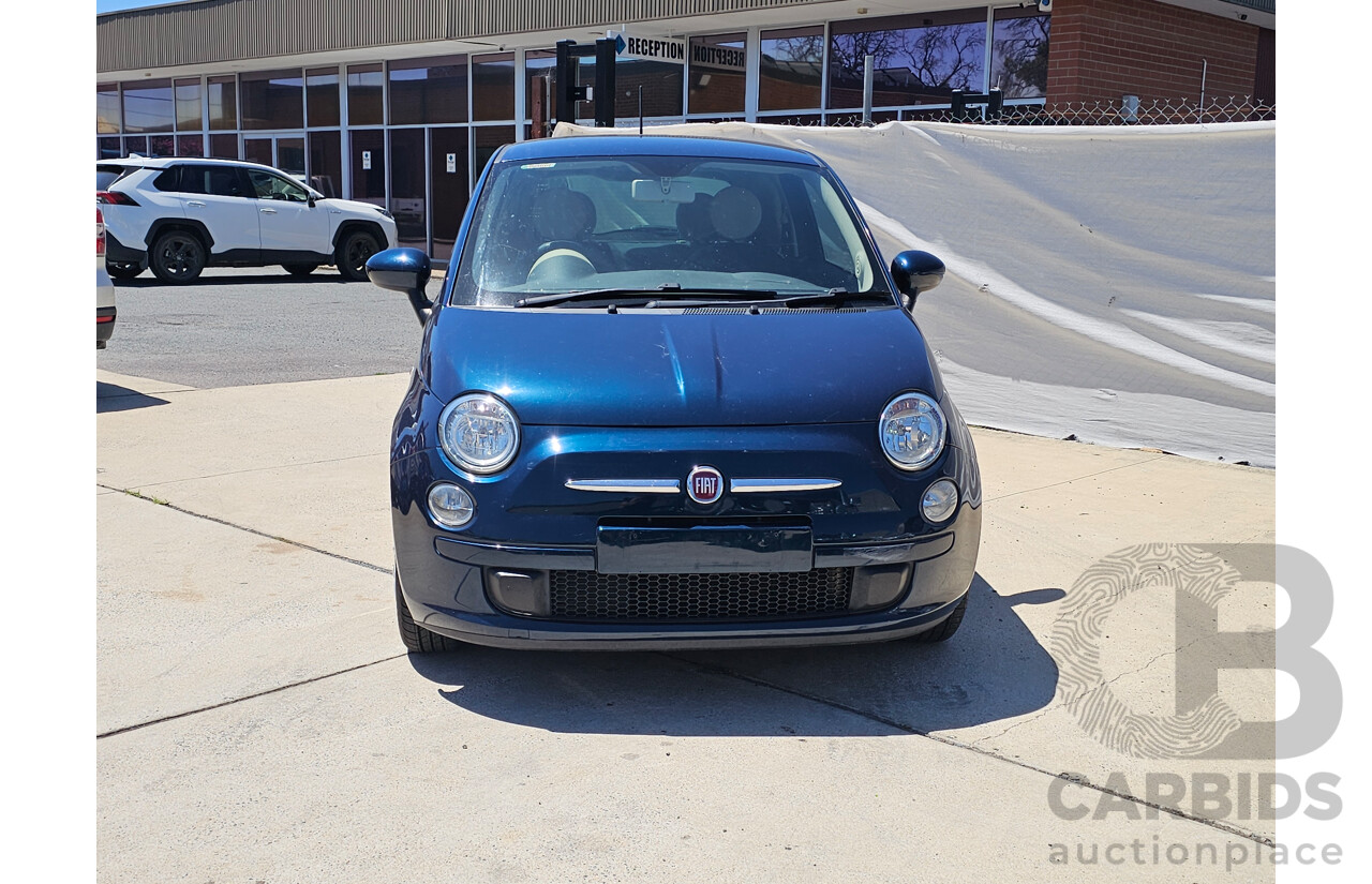 5/2015 Fiat 500 POP MY14 3d Hatchback Blue 1.2L