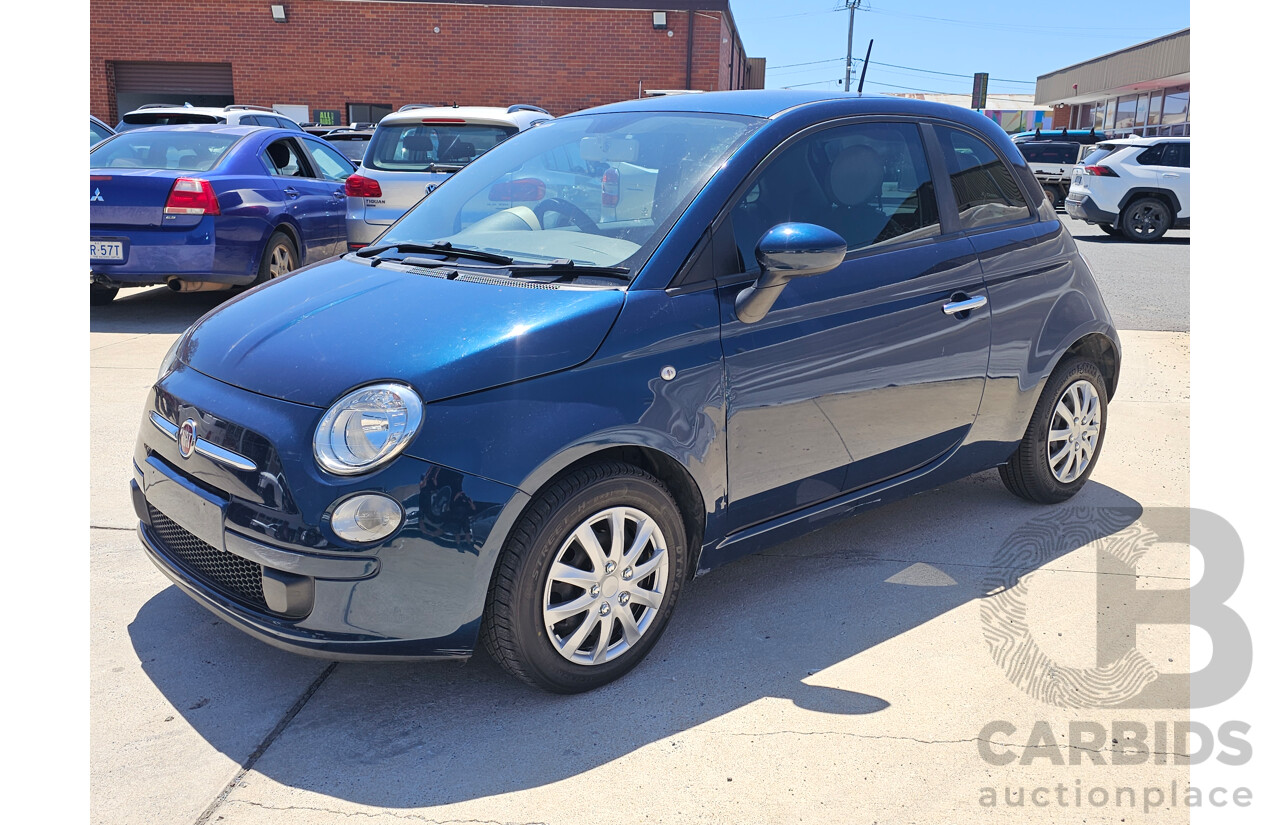 5/2015 Fiat 500 POP MY14 3d Hatchback Blue 1.2L