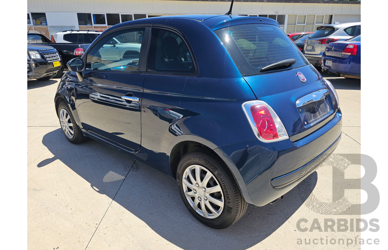 5/2015 Fiat 500 POP MY14 3d Hatchback Blue 1.2L