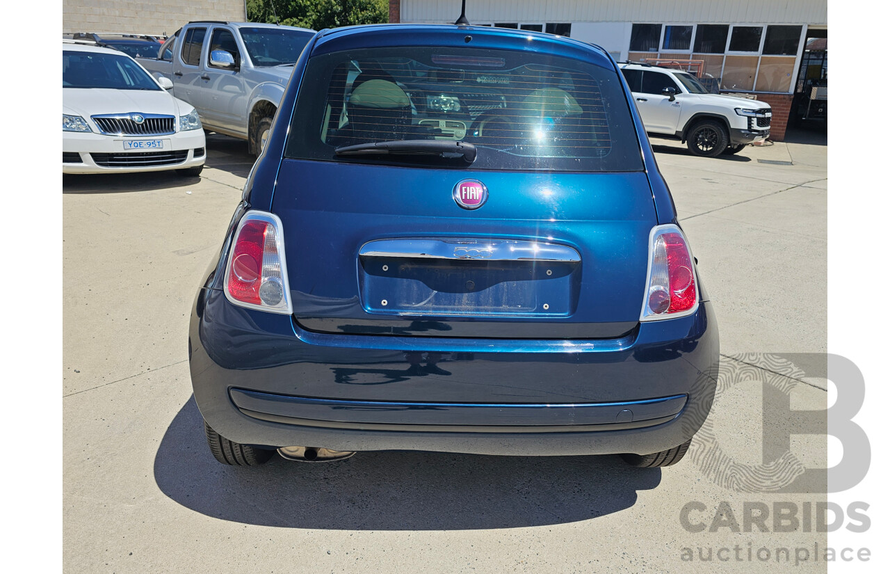 5/2015 Fiat 500 POP MY14 3d Hatchback Blue 1.2L