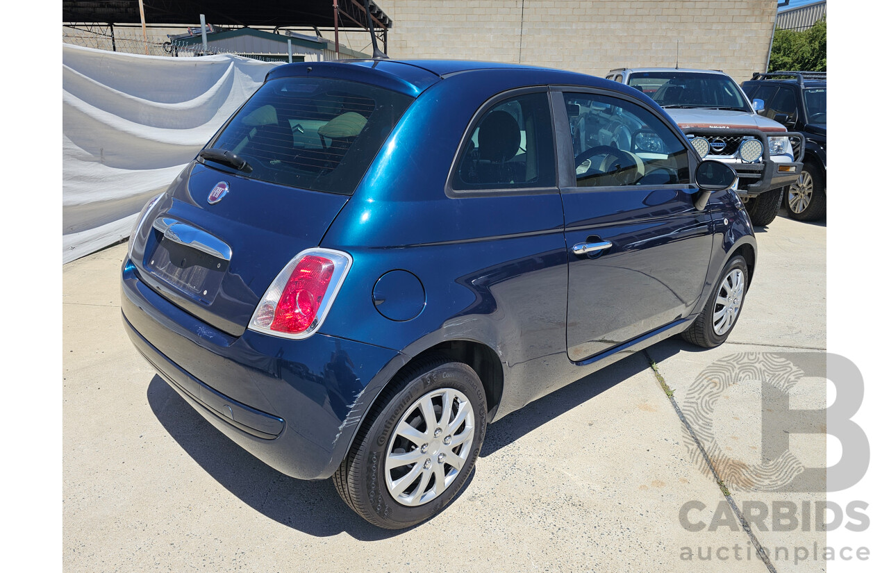 5/2015 Fiat 500 POP MY14 3d Hatchback Blue 1.2L