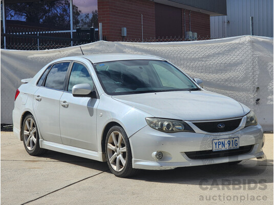 10/2008 Subaru Impreza RS (awd) MY09 4d Sedan White 2.0L