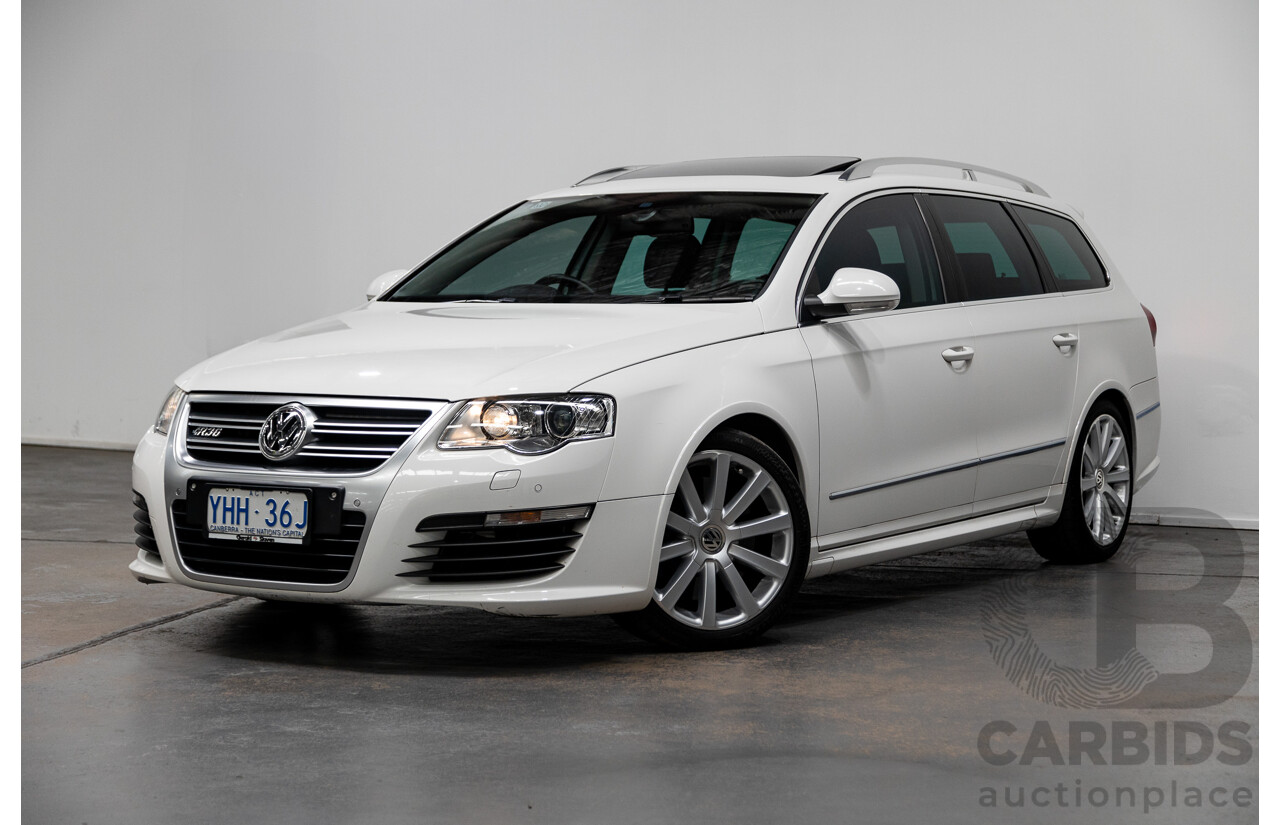 4/2010 Volkswagen Passat R36 (AWD) 3C MY10 4d Wagon Candy White 3.6L