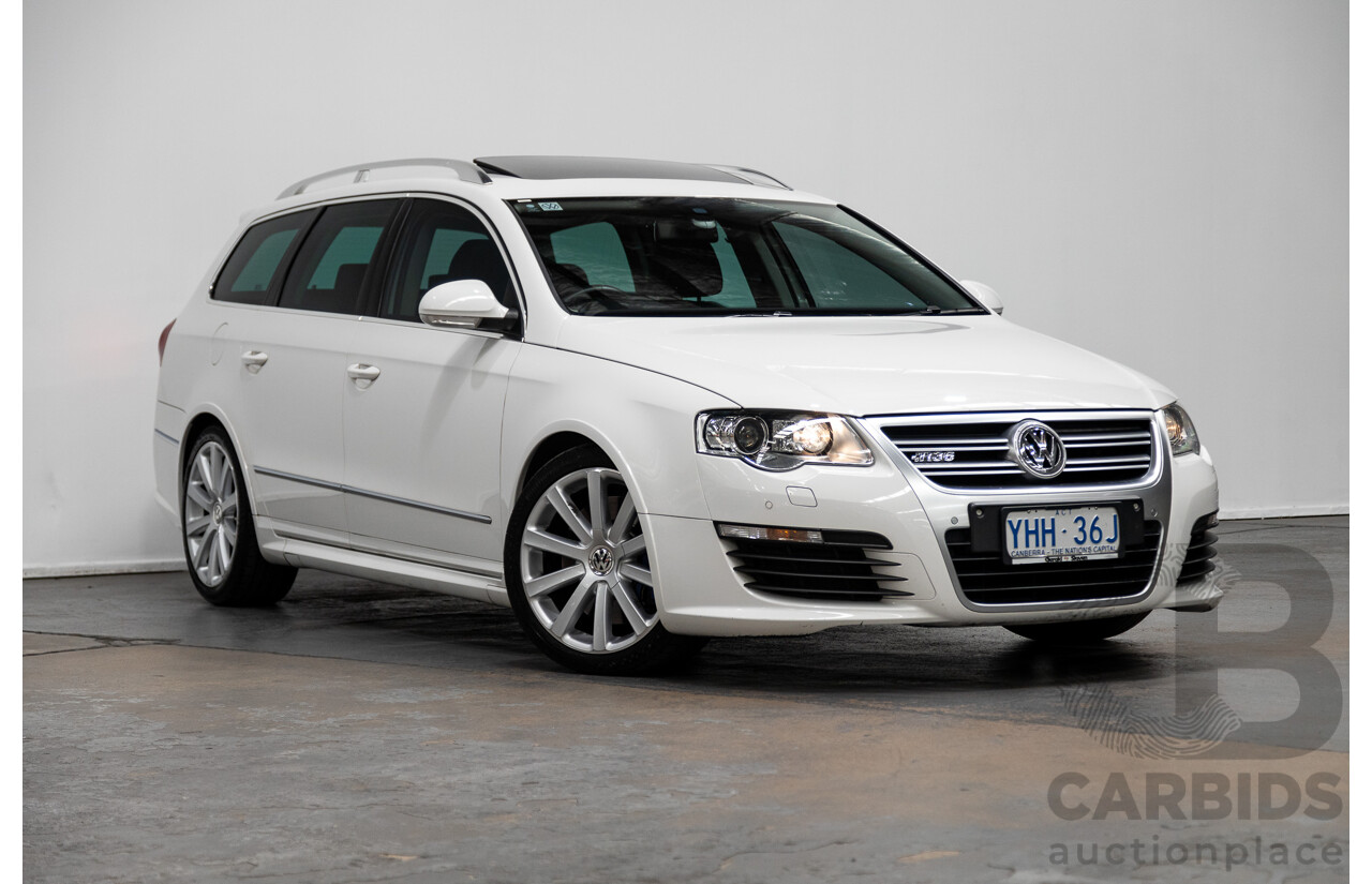 4/2010 Volkswagen Passat R36 (AWD) 3C MY10 4d Wagon Candy White 3.6L