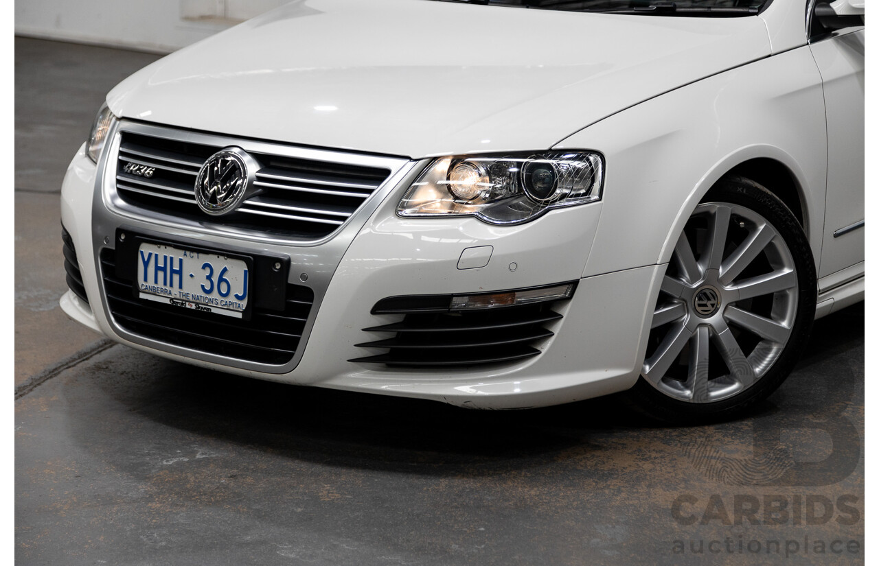 4/2010 Volkswagen Passat R36 (AWD) 3C MY10 4d Wagon Candy White 3.6L