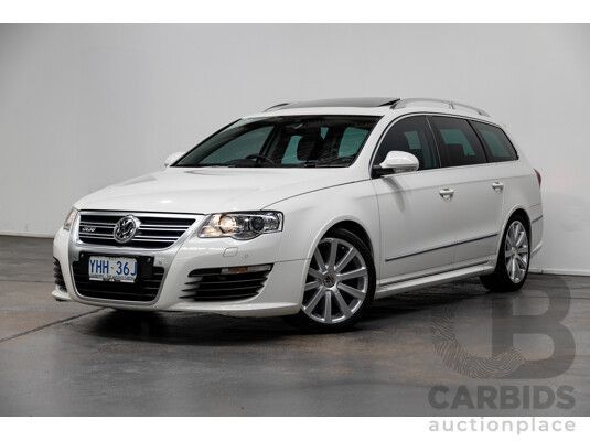 4/2010 Volkswagen Passat R36 (AWD) 3C MY10 4d Wagon Candy White 3.6L