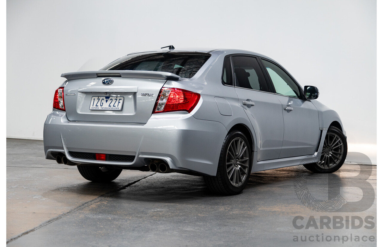 9/2012 Subaru WRX (awd) MY12 4d Sedan Metallic Silver Turbo 2.5L