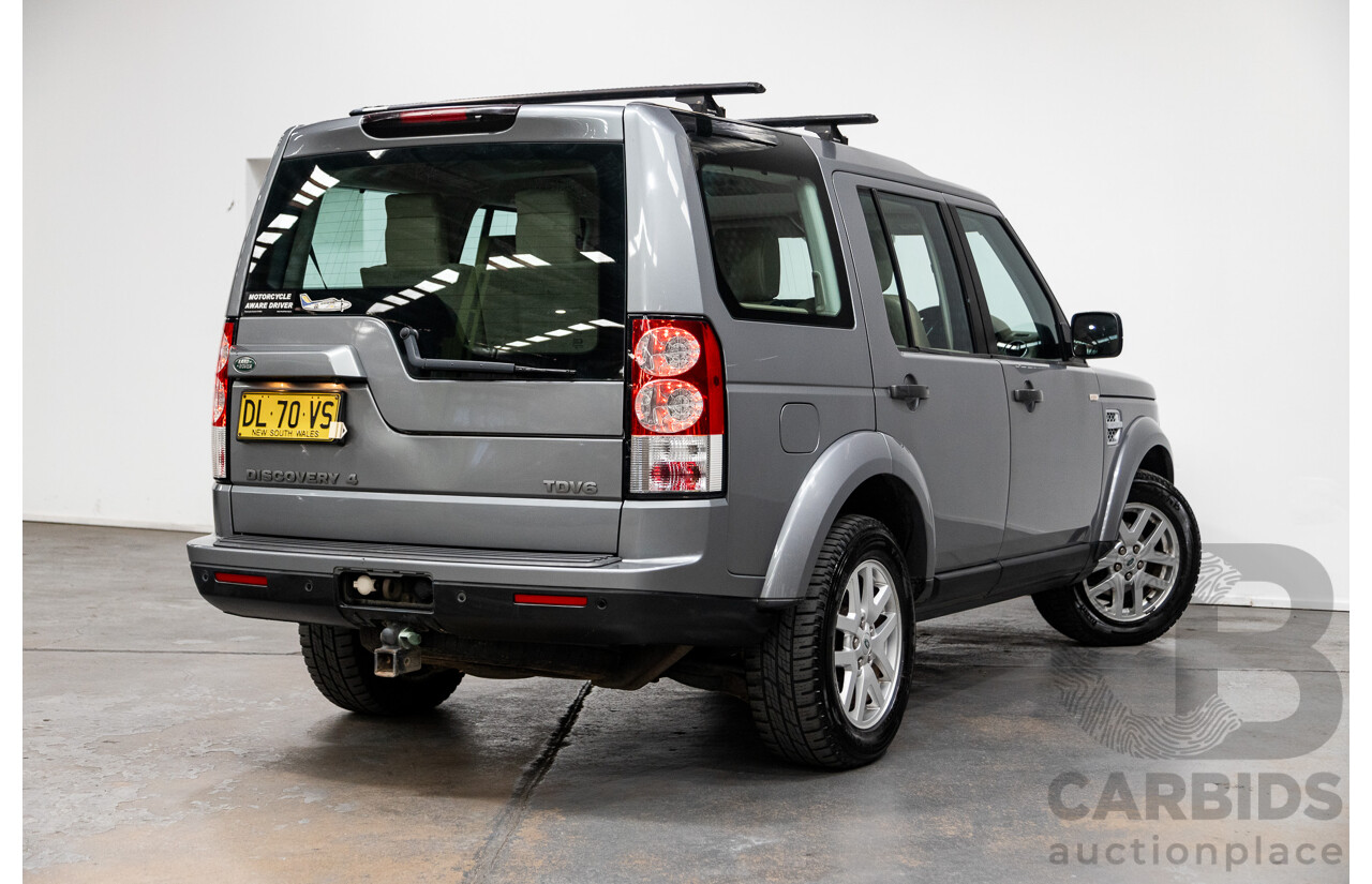 8/2011 Land Rover Discovery 4 (4x4) 2.7 TDV6 MY11 4d Wagon Grey Turbo Diesel 2.7L