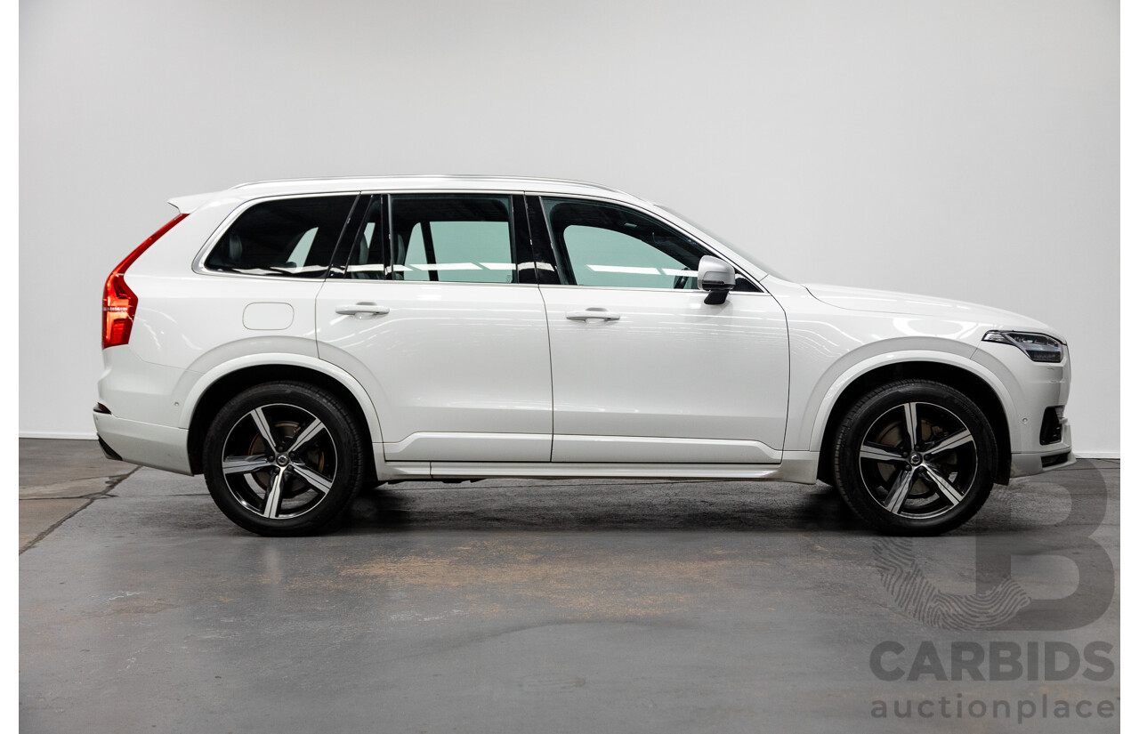 02/2018 Volvo XC90 T6 R-DESIGN (AWD) 256 MY18 4D Wagon Ice White Supercharged and Turbo 2.0L