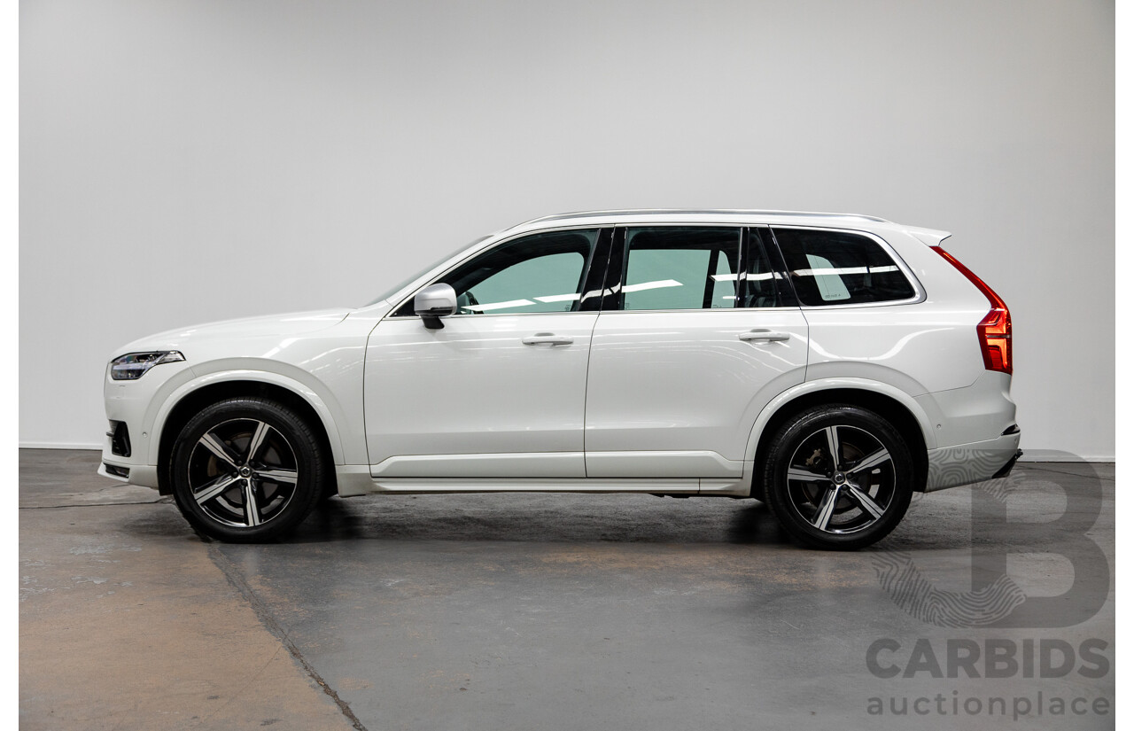 02/2018 Volvo XC90 T6 R-DESIGN (AWD) 256 MY18 4D Wagon Ice White Supercharged and Turbo 2.0L