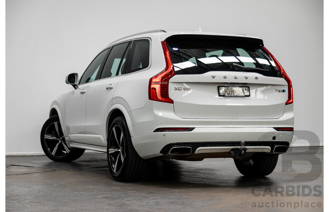 02/2018 Volvo XC90 T6 R-DESIGN (AWD) 256 MY18 4D Wagon Ice White Supercharged and Turbo 2.0L