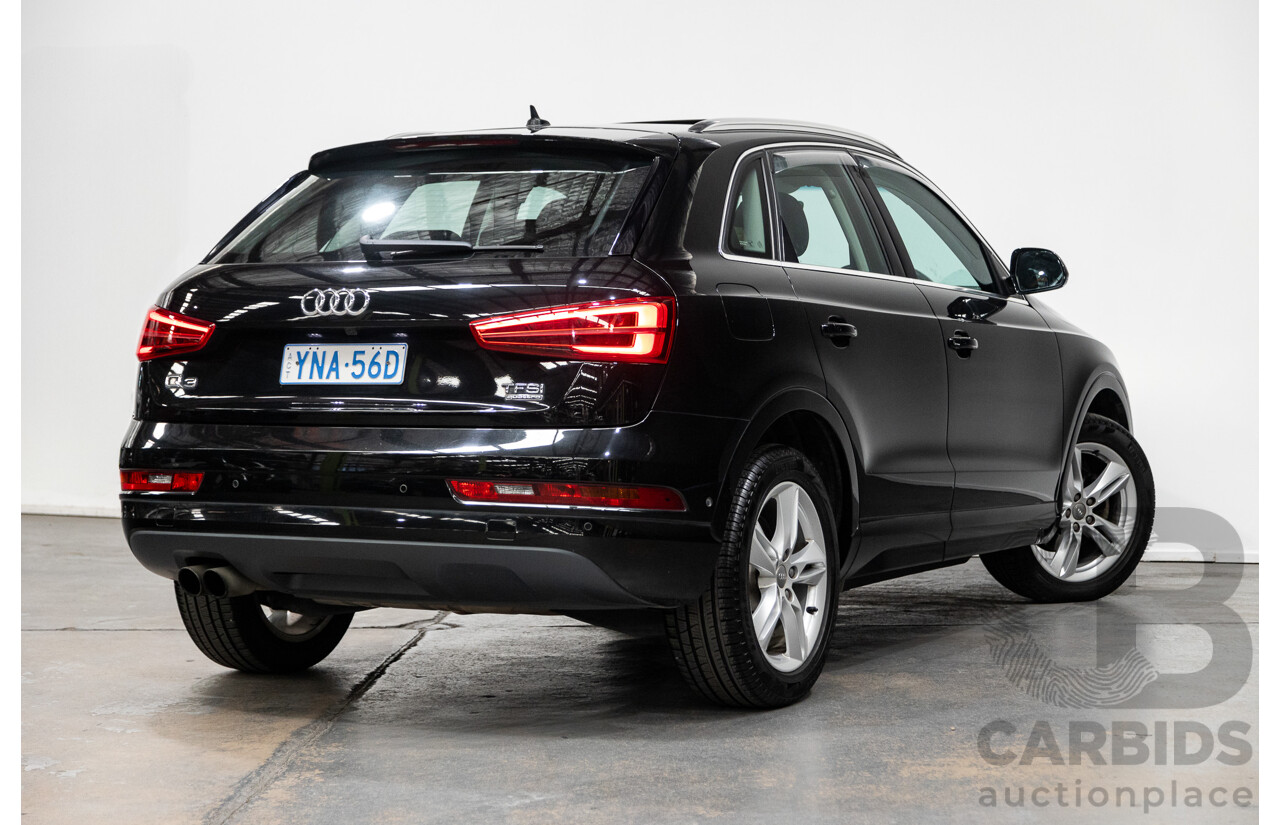 7/2015 Audi Q3 2.0 TFSI Sport (AWD) Quattro (132kw) 8U MY15 4d Wagon Mythos Black Turbo 2.0L