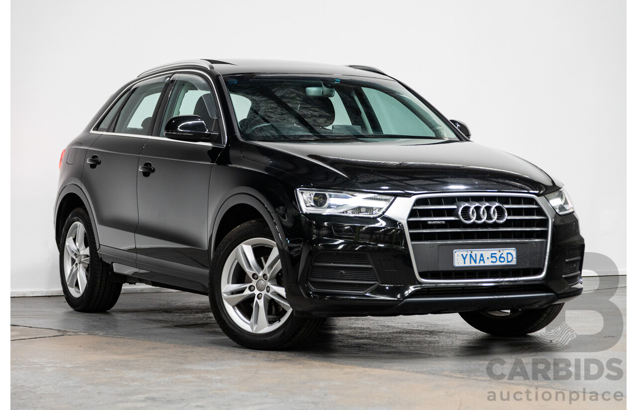 7/2015 Audi Q3 2.0 TFSI Sport (AWD) Quattro (132kw) 8U MY15 4d Wagon Mythos Black Turbo 2.0L