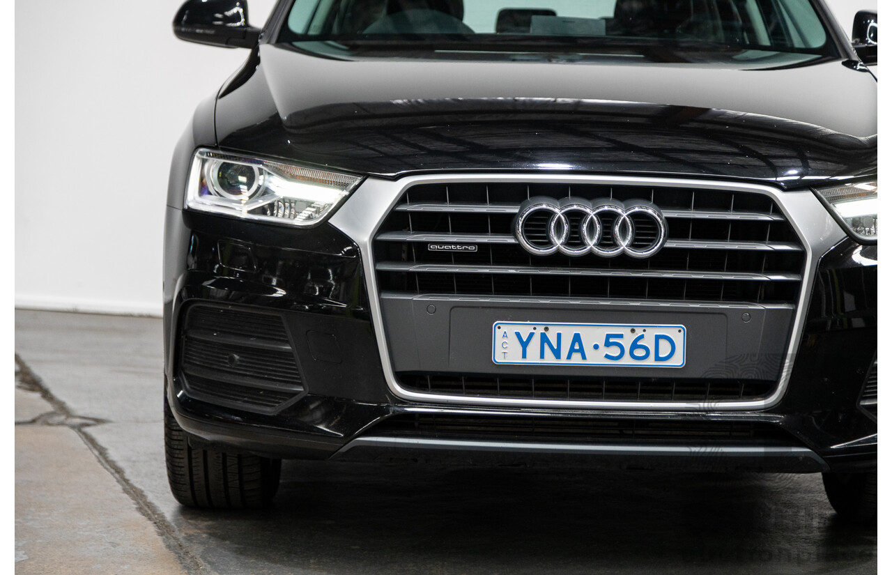 7/2015 Audi Q3 2.0 TFSI Sport (AWD) Quattro (132kw) 8U MY15 4d Wagon Mythos Black Turbo 2.0L