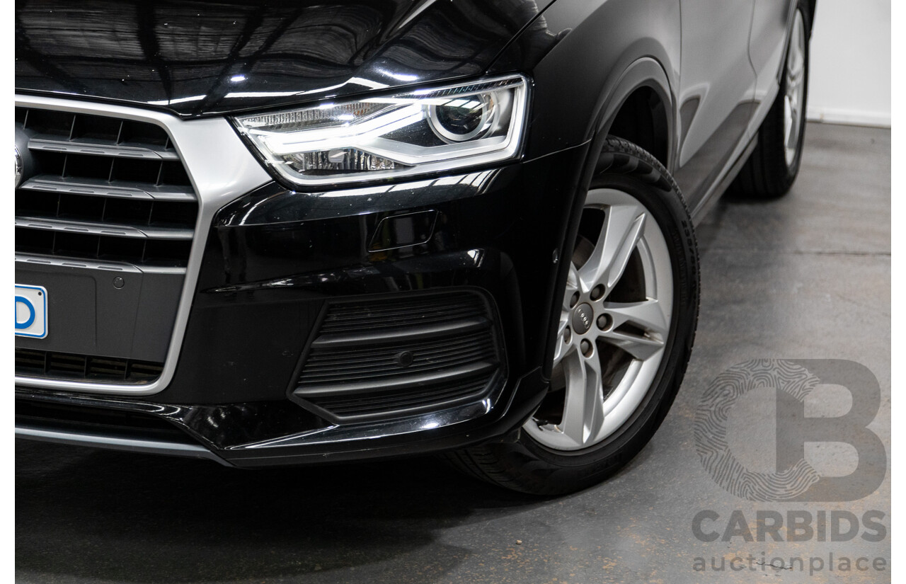 7/2015 Audi Q3 2.0 TFSI Sport (AWD) Quattro (132kw) 8U MY15 4d Wagon Mythos Black Turbo 2.0L