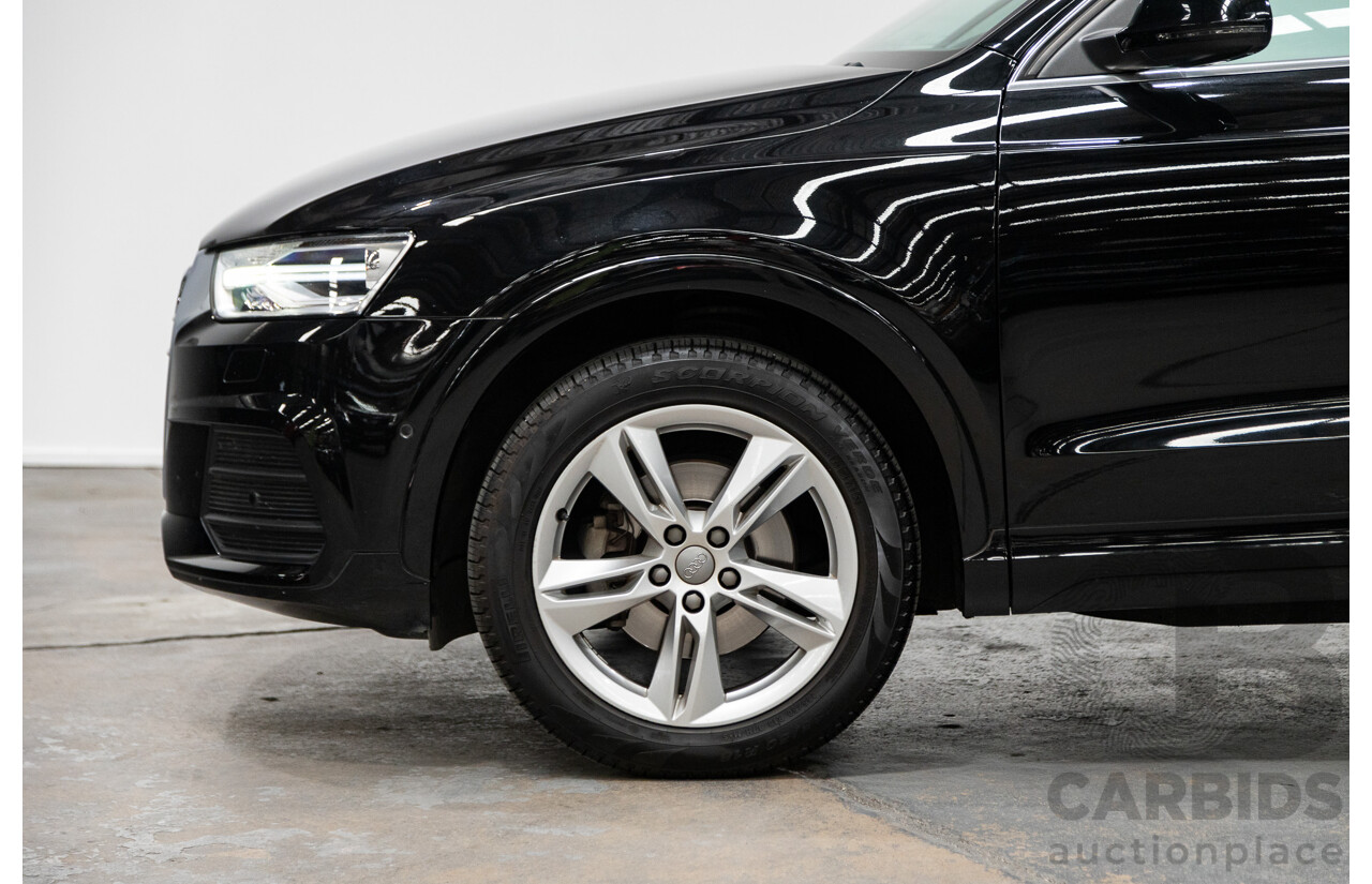 7/2015 Audi Q3 2.0 TFSI Sport (AWD) Quattro (132kw) 8U MY15 4d Wagon Mythos Black Turbo 2.0L