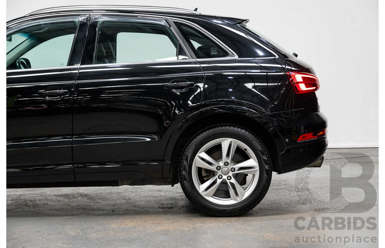 7/2015 Audi Q3 2.0 TFSI Sport (AWD) Quattro (132kw) 8U MY15 4d Wagon Mythos Black Turbo 2.0L