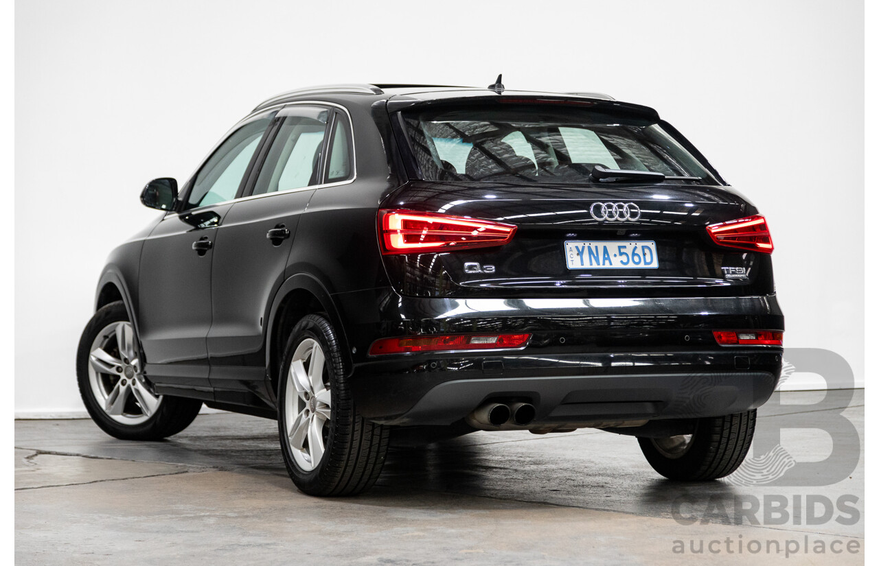 7/2015 Audi Q3 2.0 TFSI Sport (AWD) Quattro (132kw) 8U MY15 4d Wagon Mythos Black Turbo 2.0L