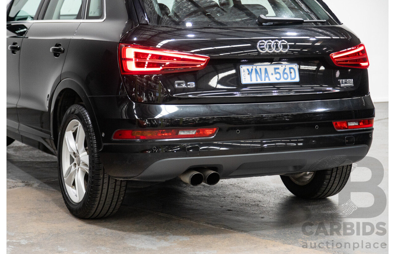 7/2015 Audi Q3 2.0 TFSI Sport (AWD) Quattro (132kw) 8U MY15 4d Wagon Mythos Black Turbo 2.0L