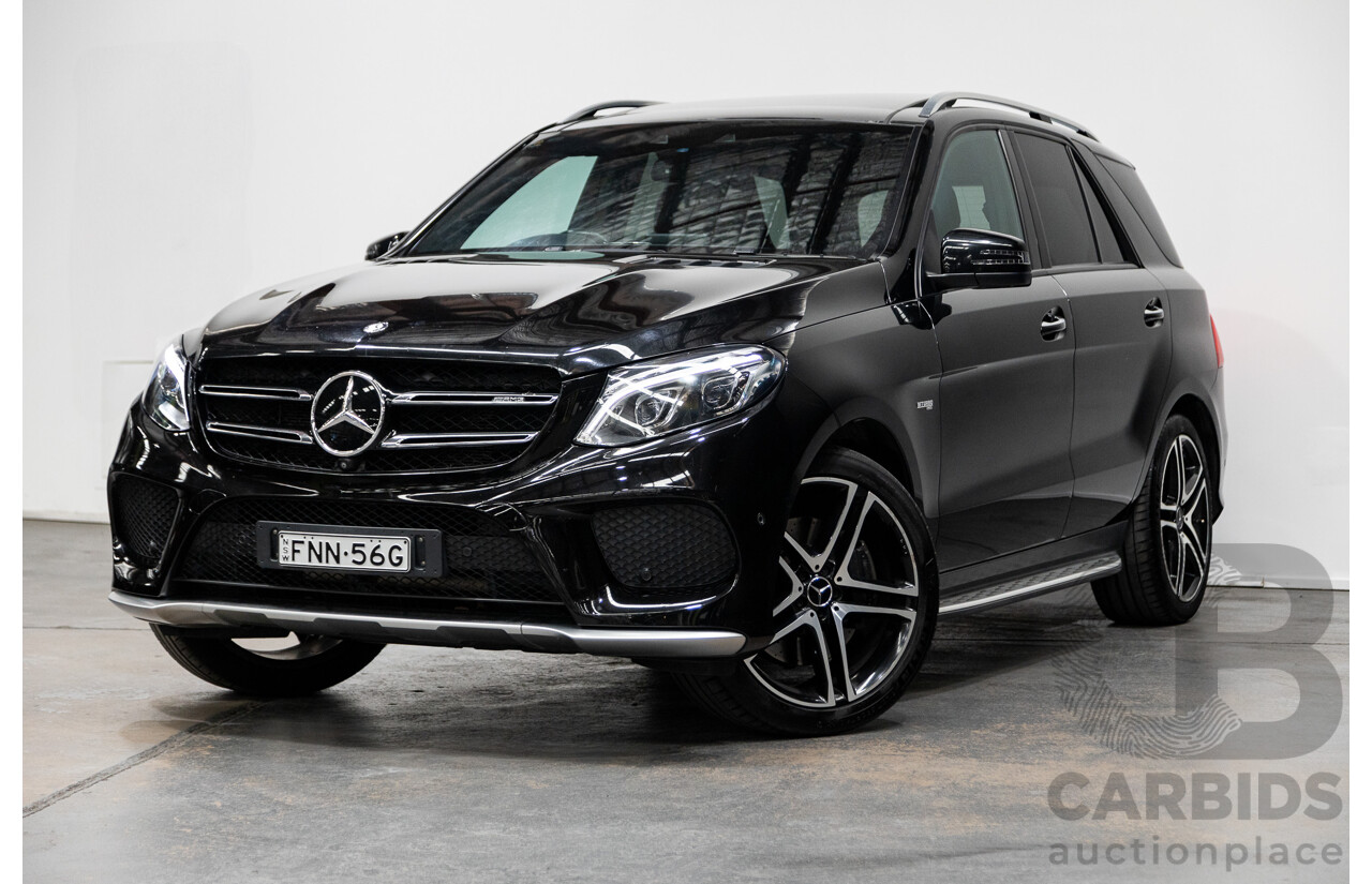 09/2016 Mercedes-Amg GLE43 4MATIC (AWD) 166 MY17 4D Wagon Obsidian Black Metallic Twin Turbo 3.0L