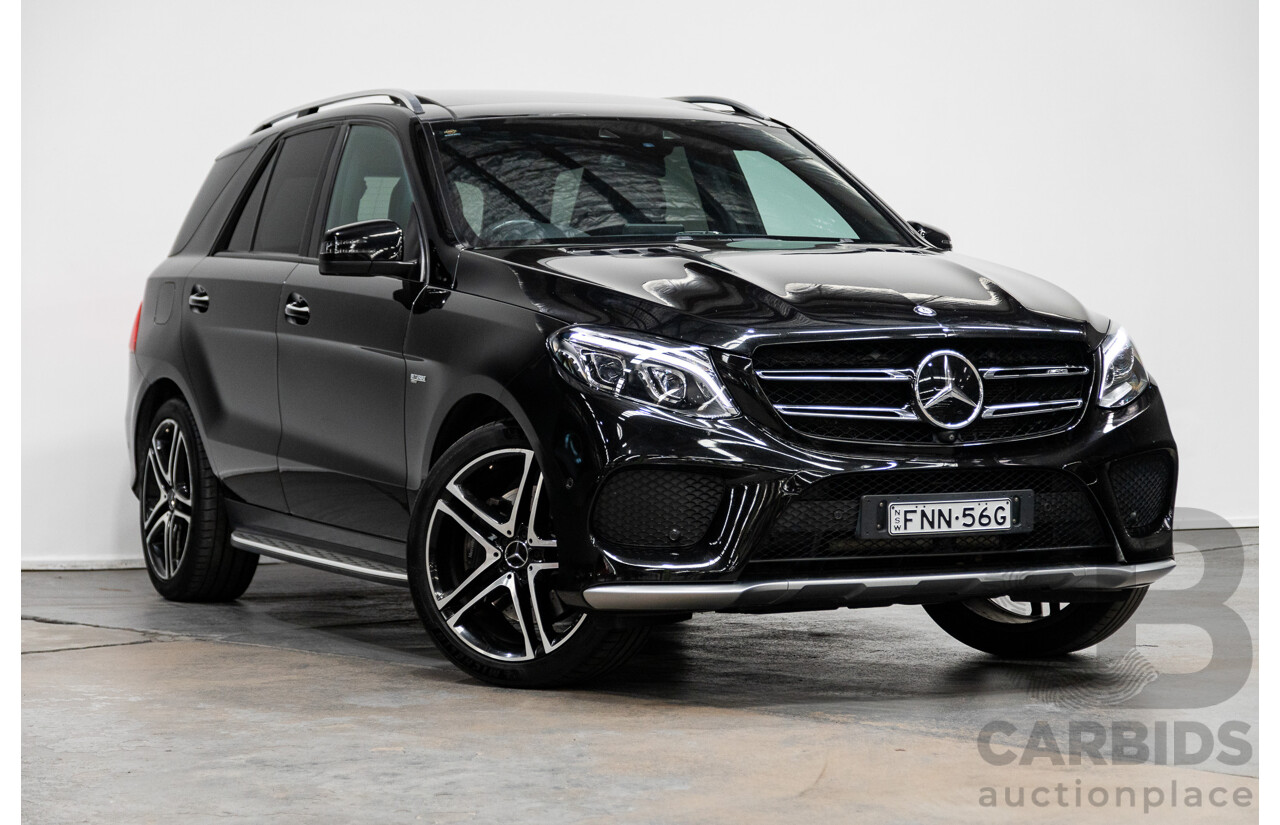 09/2016 Mercedes-Amg GLE43 4MATIC (AWD) 166 MY17 4D Wagon Obsidian Black Metallic Twin Turbo 3.0L