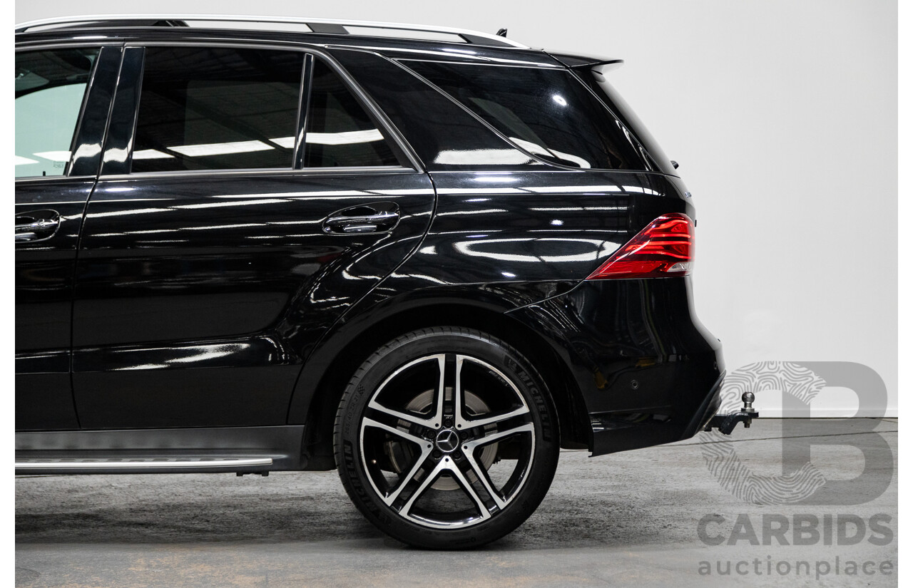 09/2016 Mercedes-Amg GLE43 4MATIC (AWD) 166 MY17 4D Wagon Obsidian Black Metallic Twin Turbo 3.0L