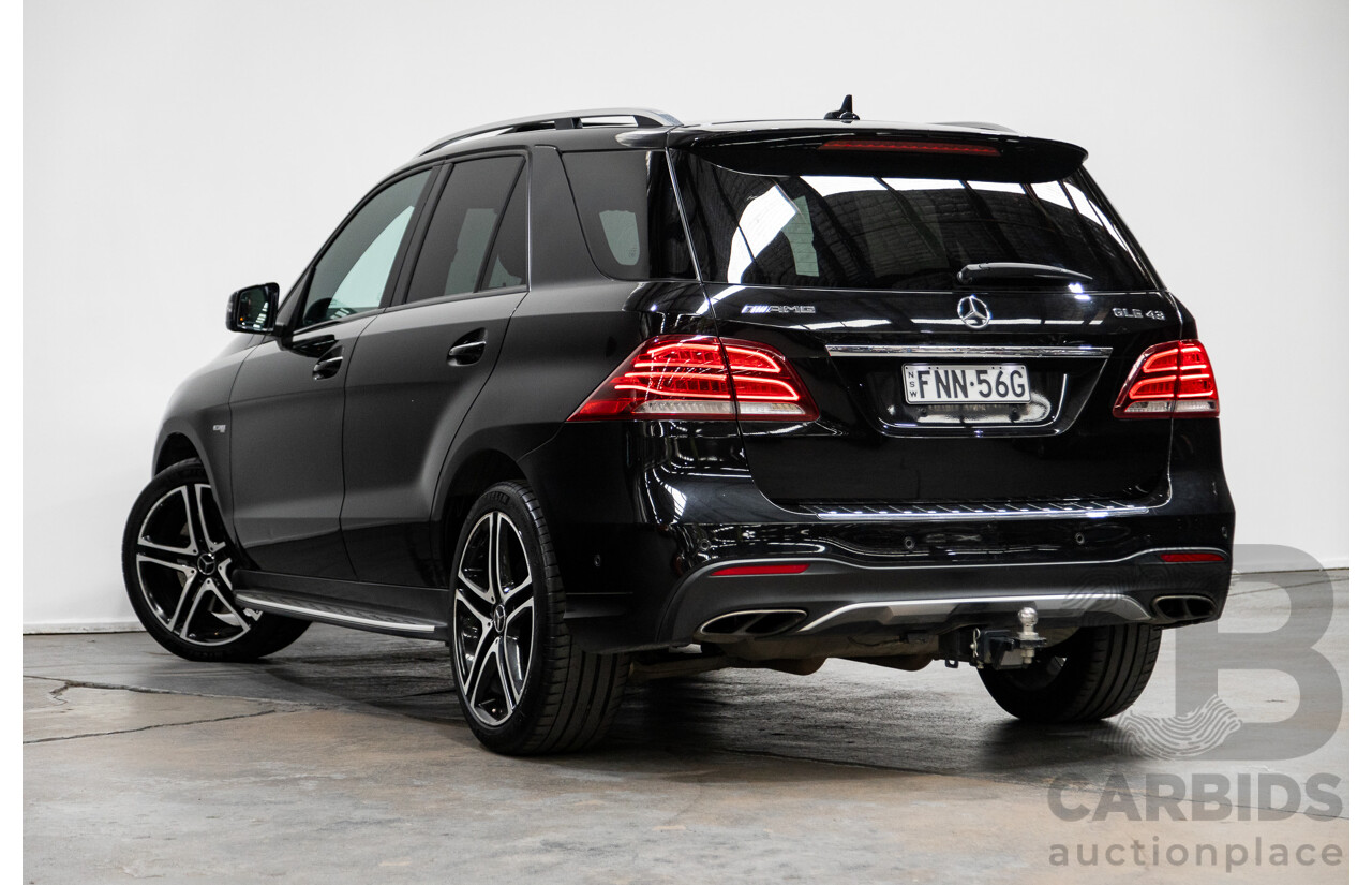 09/2016 Mercedes-Amg GLE43 4MATIC (AWD) 166 MY17 4D Wagon Obsidian Black Metallic Twin Turbo 3.0L