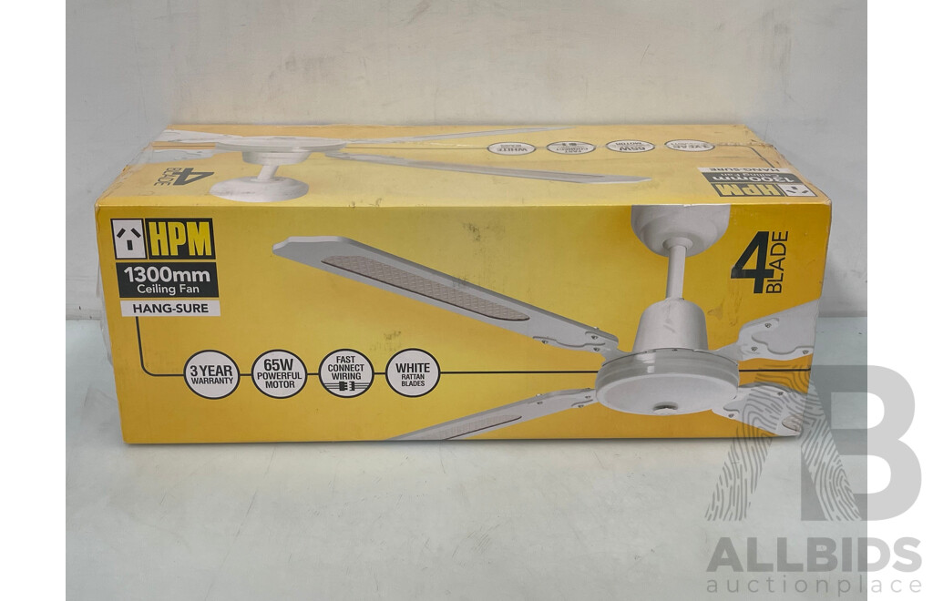 HPM 1300mm Ceiling Fan - Brand New