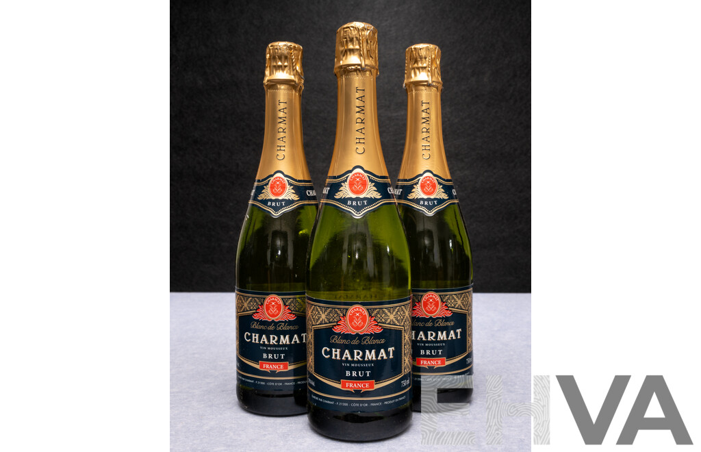 Blanc De Blancs Charmat Vin Mousseux Brut, France X 3