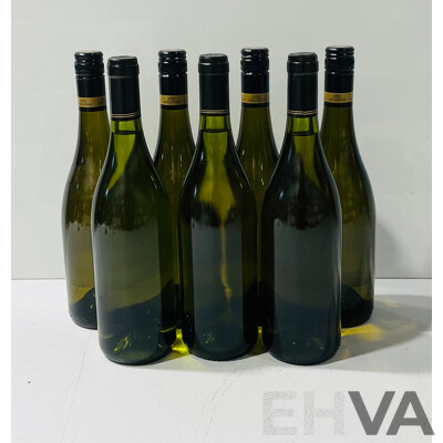 Collection of Seven Unlabelled Bottles of White Wine