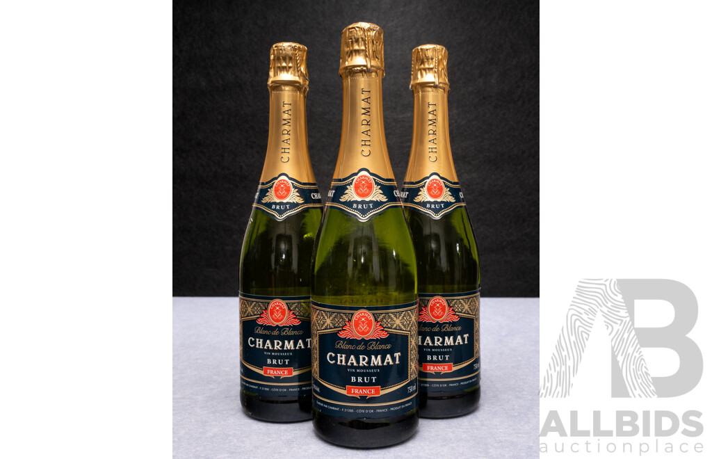 Blanc De Blancs Charmat Vin Mousseux Brut, France X 3