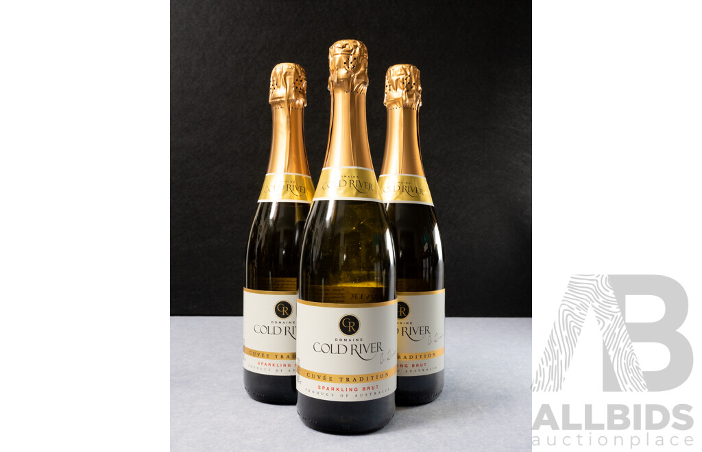 Domaine Cold River Cuvee Tradition Sparkling Brut X 3