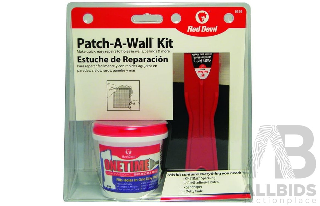 Red Devil Patch a Wall Kit (Pack of 6) - Lot of 2 Boxes - Total ORP $292-20