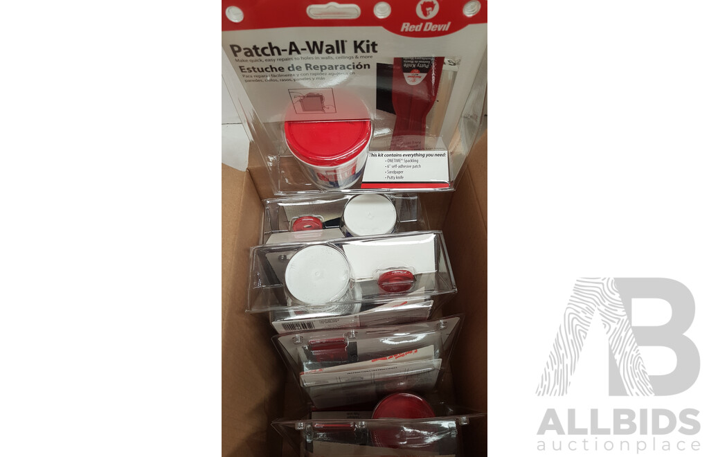 Red Devil Patch a Wall Kit (Pack of 6) - Lot of 2 Boxes - Total ORP $292-20